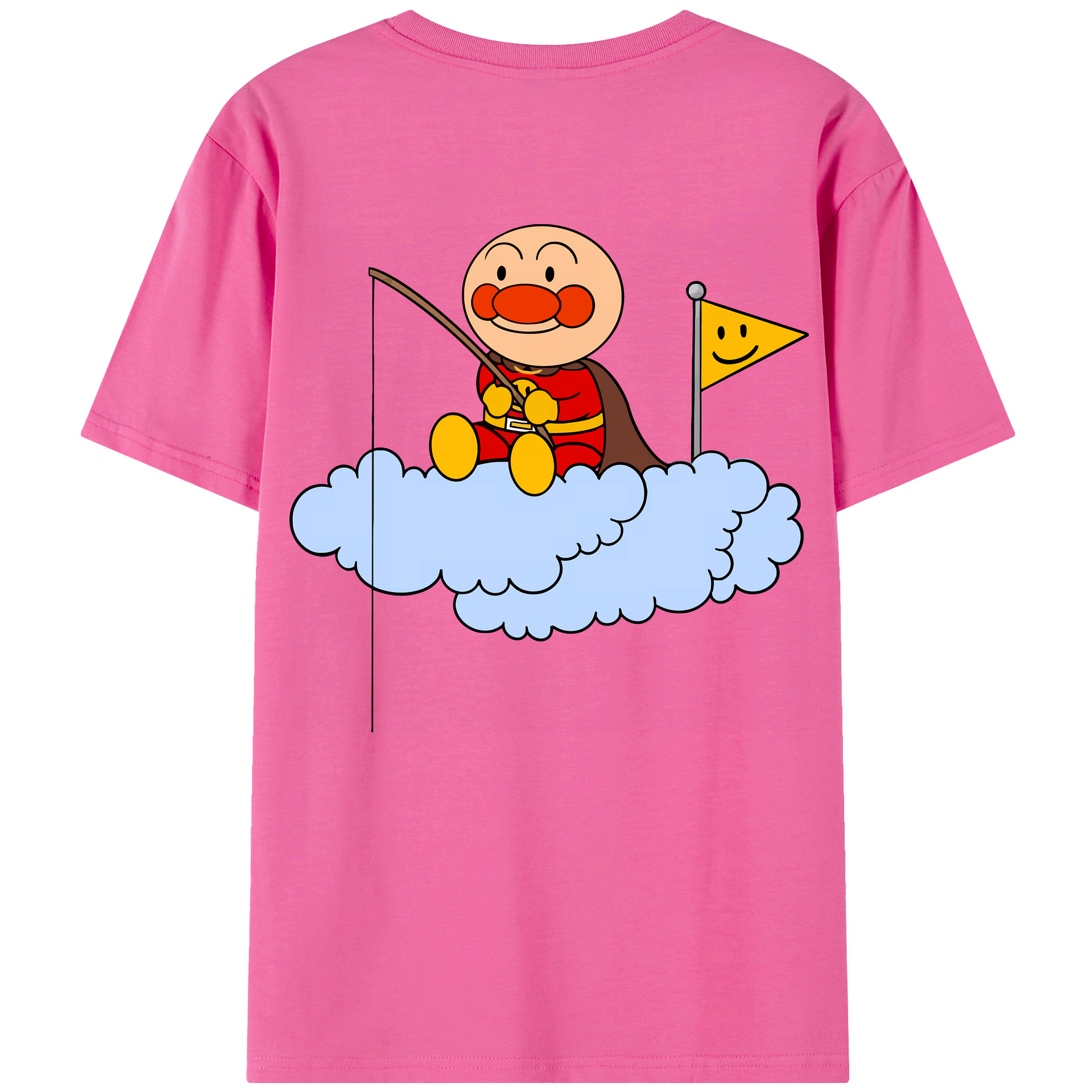 （画像用） アンパンマン Anpanman レディース半袖Tシャツ(バックプリント)
